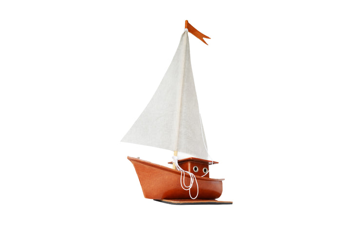 Leather Boat-Piggy Bank