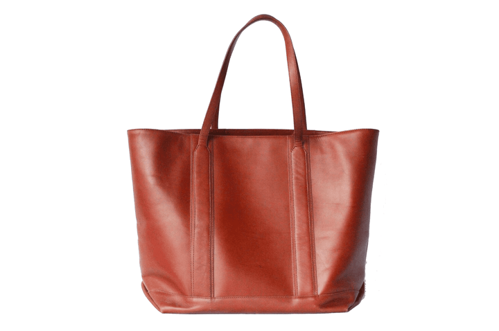 Cinnamon Leather Tote Bag